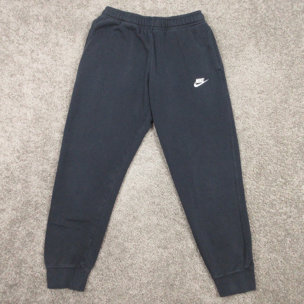Nike Sweatpants Mens Medium Black Sportswear Club Fleece Jogger Casual Comfort
